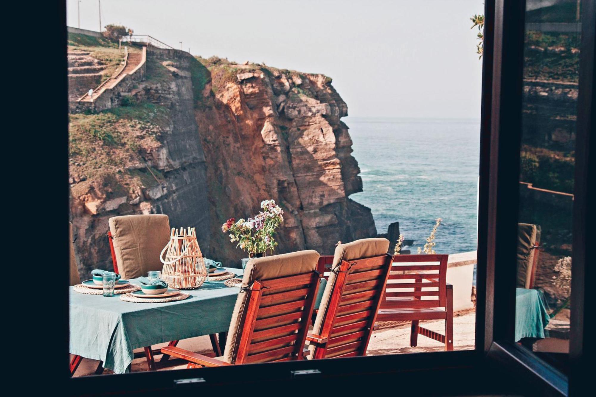 Um Lugar Ao Sol Beach House Azenhas Do Mar Sintra Exterior foto